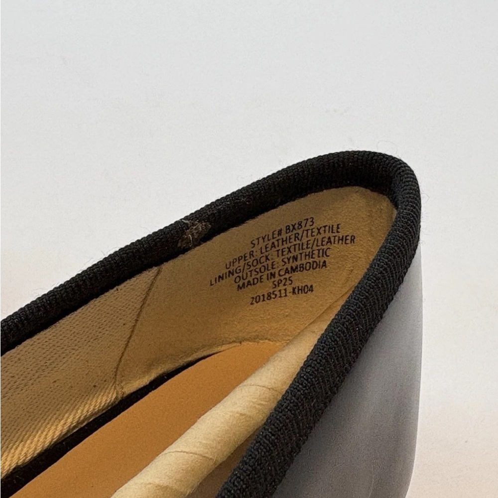 J Crew Quinn square-toe ballet flats in leather Black Size 8 - Picture 6 of 8
